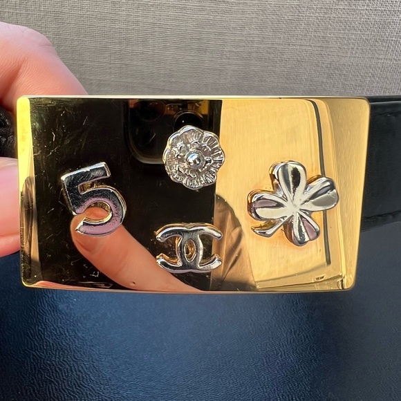 Chanel Black Leather Belt - Picture 2 of 5